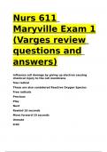 Nurs 611 Maryville Exam 1 &lpar;Varges review questions and answers&rpar;&period;