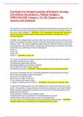 Test Bank For Wongs Essentials of Pediatric Nursing 11th Edition Hockenberr2