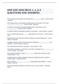 UWF EDF 6226 DECK 1&comma; 2&comma; & 3 QUESTIONS AND ANSWERS&period;