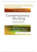 TEST BANK FOR CONTEMPORARY NURSING ISSUES&comma; TRENDS&comma; & MANAGEMENT 8TH EDITION BY BARBARA CHERRY&comma; SUSAN JACOB &vert;CHAPTER 1-28&vert; COMPLETE GUIDE WITH VERIFIED SOLUTIONS&vert;2024&sol;2025 