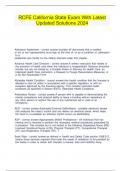 RCFE California State Exam With Latest Updated Solutions 2024