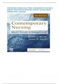 CONTEMPORARY NURSING ISSUES&comma; TRENDS&comma; & MANAGEMENT 9TH EDITION BY BARBARA&comma; SUSAN JACOB TEST BANK GUIDE &vert;CHAPTER 1-28&vert; WITH VERIFIED ANSWERS RATED A&plus;&vert;2024&sol;2025 