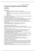 Sociale geografie tweede tentamen samenvatting 