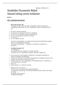 Stedelijke Dynamiek samenvatting tentamen 