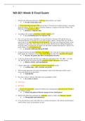 NR 601 Week 8 Final Exam