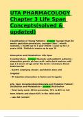 UTA PHARMACOLOGY Chapter 3 Life Span Concepts&lpar;solved & updated&rpar;&period;