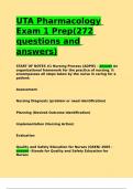 UTA Pharmacology Exam 1 Prep&lpar;272 questions and answers&rpar;