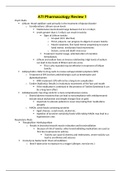 NUR 312 - ATI Pharmacology Review 1&period;