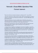 Network&plus; &lpar;Exam Bible&rpar; Questions With Correct Answers