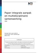 Paper module 1684 integrale aanpak en multidisciplinaire samenwerking 