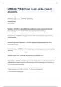 NIMS IS-700&period;b Final Exam with correct answers