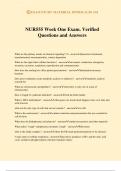 NUR555 Week One Exam&period; Verified Questions and Answers