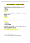 NURSING pharmacolo  -Pharmacology NCLEX Review Questions
