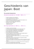 Geschiedenis van Japan - Samenvatting Boot (compleet)