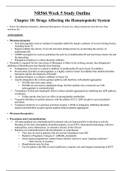 Summary  NR 566 (NR566Advanced Pharmacology)  NR 566 final study guide / NR566 Week 5 Study Outline (latest spring 2020)