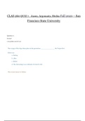 CLAS 260 COMPLETE QUIZ 1 - 7&lowbar;Fall 2020 &lbrace;A &rcub; &ndash; San Francisco State University &vert; PM for a custom BUNDLE