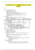 NSG 5003 FINAL EXAM PATHOPHYSIOLOGY STUDY GUIDE / NSG5003 FINAL EXAM PATHOPHYSIOLOGY STUDY GUIDE (NEWEST) | COMPLETE GUIDE | SOUTH UNIVERSITY 
