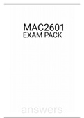 MAC2601 EXAM PACK 2021
