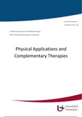 Samenvatting Physical Applications and Complementary Therapies