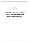Holocaust Commemoration Culture: The Influence of Mass Media on Cultural Memory and Trauma Tourism.