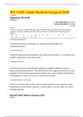 Exam (elaborations) RN VATI Adult Medical Surgical 2020(Graded A Exam)