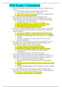 PN3 Exam 1 Questions &vert; VERIFIED SOLUTION