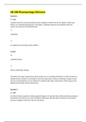 Pharmacology Mid-term Answers NR508 Midterm Study Questions NR 508 Midterm Study Test Bank Latest Fall 2020 &lpar;NR 508&rpar;