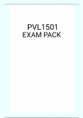 PVL1501 EXAM PACK 2021