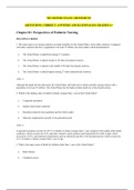 NR 328 PEDS EXAM 1 RESOURCES &lpar;QUESTIONS&comma; CORRECT ANSWERS AND RATIONALES&rpar; GRADED A&plus; 