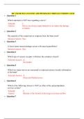 BSC 2346 HUMAN ANATOMY AND PHYSIOLOGY MODULE 8 QUIZ (3 VERSIONS) / BSC2346 HUMAN ANATOMY AND PHYSIOLOGY MODULE 8 QUIZ (3 VERSIONS) (NEW) | VERIFIED ANSWERS, 100 % CORRECT | RASMUSSEN COLLEGE