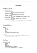 Christianity Notes - Religious Studies&comma; iGCSE Course