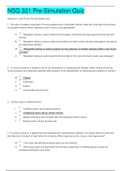 NSG 321 Pre-Simulation Quiz &vert; 100&percnt; CORRECT ANSWERS