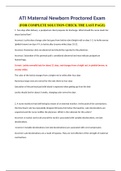 ATI Maternal Newborn