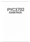 PYC3702 EXAM PACK