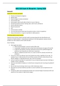 NSG 310 Exam IV Blueprint - Spring 2020 | VERIFIED GUIDE