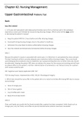 Chapter 42&colon; Nursing Management&colon; Upper Gastrointestinal Problems Test 
