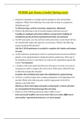 NURSE 420 Exam 1&comma; 2 & 3 leader Spring 2020 &vert; NURSE420 LEADER BUNDLE &lowbar; Graded A