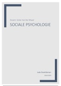 Sociale Psychologie Samenvatting Volledig Boek + PowerPoints + notities