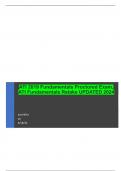 ATI 2019 Fundamentals Proctored Exam&comma; ATI Fundamentals Retake UPDATED 2024 