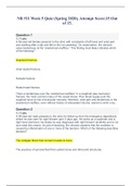 NR 511 Week 5 Quiz &lpar;Spring 2020&rpar;&comma;Attempt Score&semi;15 Out of 15&period;