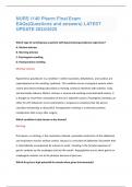 NURS 1140 Pharm Final Exam EAQs&lpar;Questions and answers&rpar; LATEST UPDAT