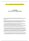 ACCT 212 Financial Accounting - ACCT 212 WEEK 4 MID-TERM &lpar;RETIRED 3&rpar;