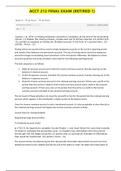 ACCT 212 Financial Accounting - ACCT 212 Final Exam &lpar;Retired 1&rpar;