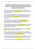 NCCCO Telescopic Boom Crane- Swing Cab&lpar;TLL&rpar; Latest 2024-2025 &sol;Questions And Answers Graded &lpar;A&plus;&rpar;
