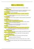 BIOLOGY MCB3023 -HESI A2 BIOLOGY&period;
