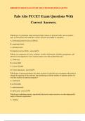 Palo Alto PCCET Exam Questions With Correct Answers&period;