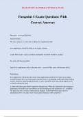 Passpoint 5 Exam Questions With Correct Answers