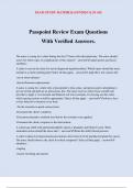 Passpoint Review Exam Questions With Verified Answers&period;