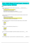 POLI 330N Week 8 Final Exam &lpar;Version 2 - Essay & MCQs&rpar;&period;