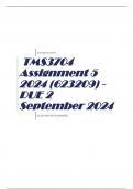 TMS3704 Assignment 5 2024 &lpar;623209&rpar; - DUE 2 September 2024